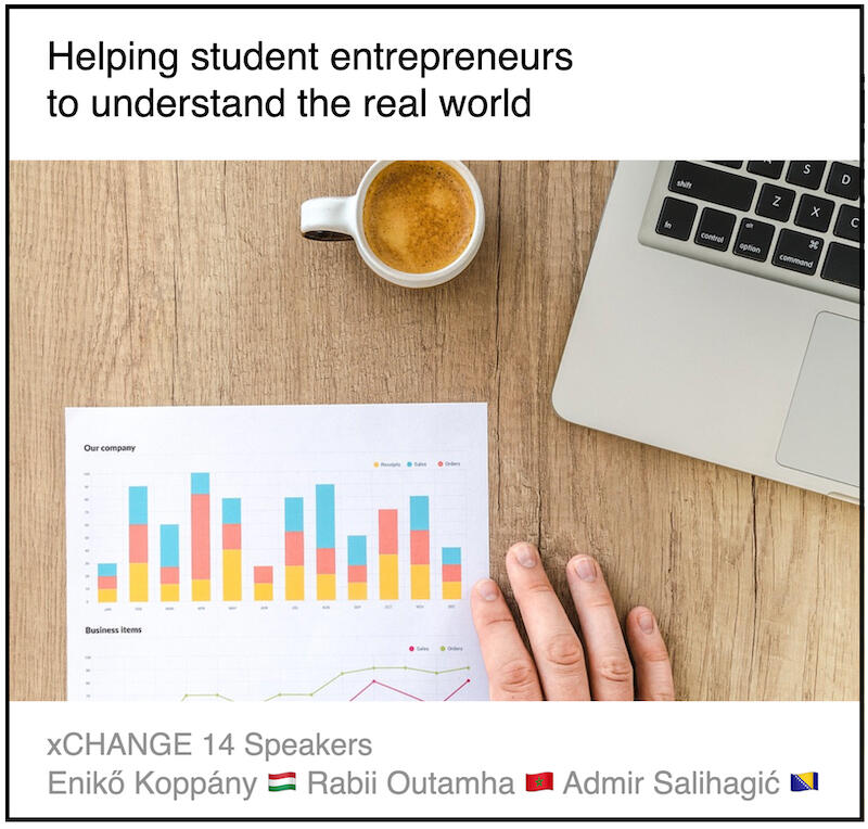 Download PDF: Helping student entrepreneurs to understand the real world by Enikő Koppány (University of Szeged, Hungary) and Rabii Outamha (Click Buzz Media, Morocco) and Admir Salihagić (International Burch University, Bosnia & Herzegovina)